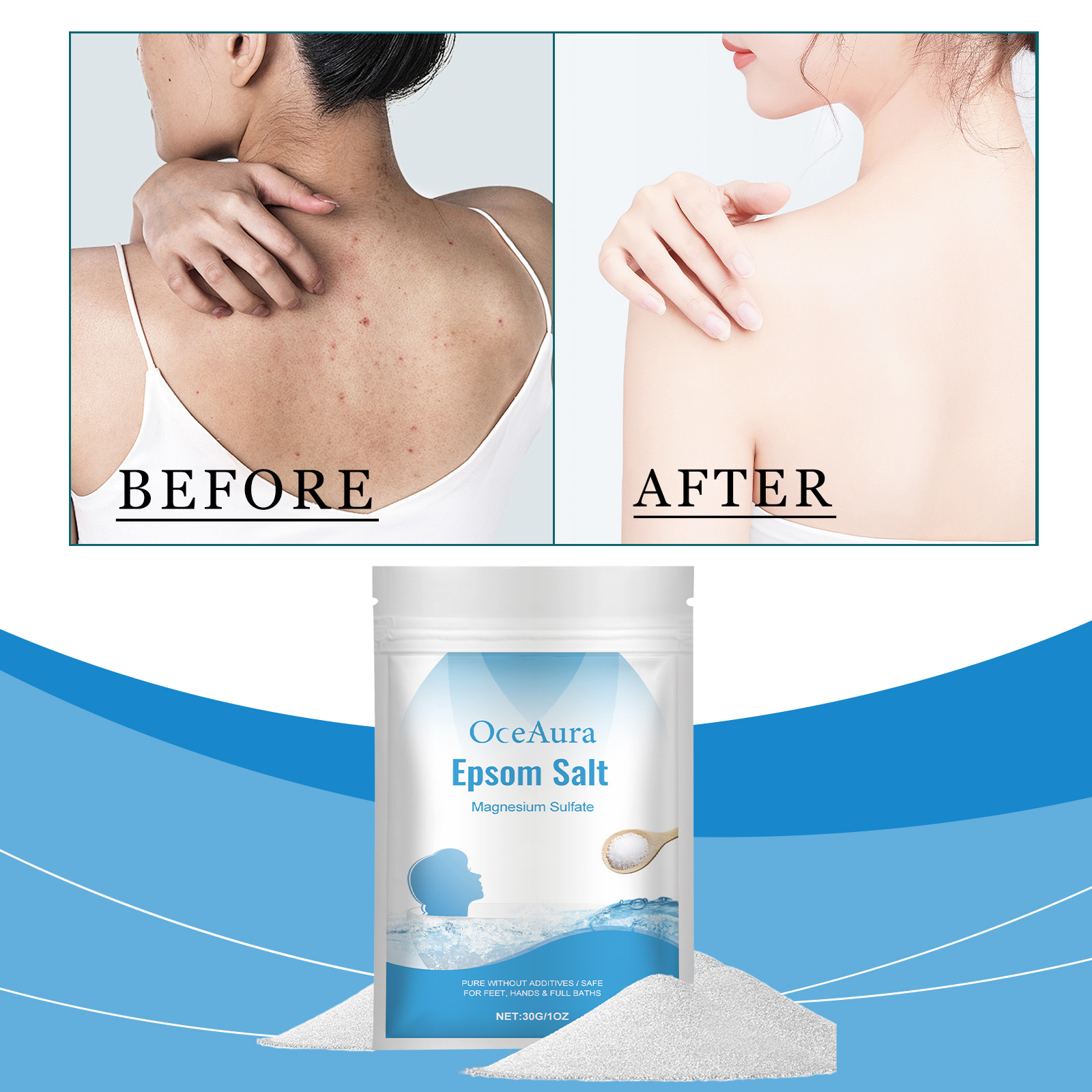 Bath Salts Magnesium - 엡솜 솔트 황산마그네슘 보습 각질제거 순수