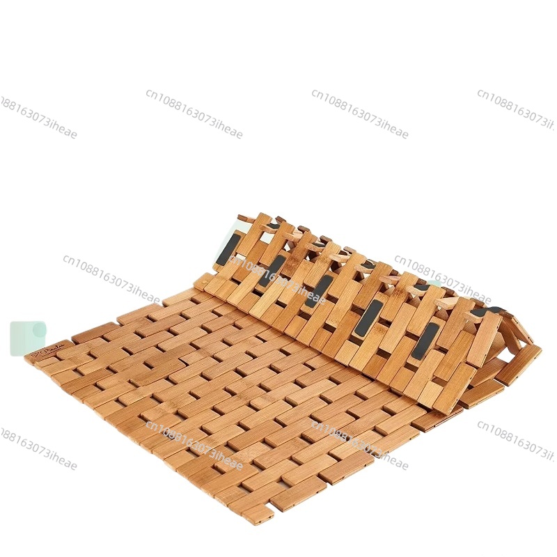 욕실용 대나무 목욕 매트 접이식 목재 욕조 매트 - 사 - Bamboo Bath Mat 리뷰 및 가격